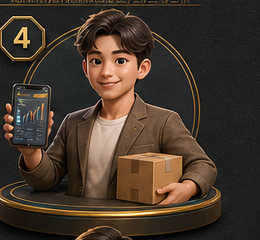 ตัวละครเจ้าของธุรกิจออนไลน์ขนาดเล็กในเกม Freedom Life Board Game