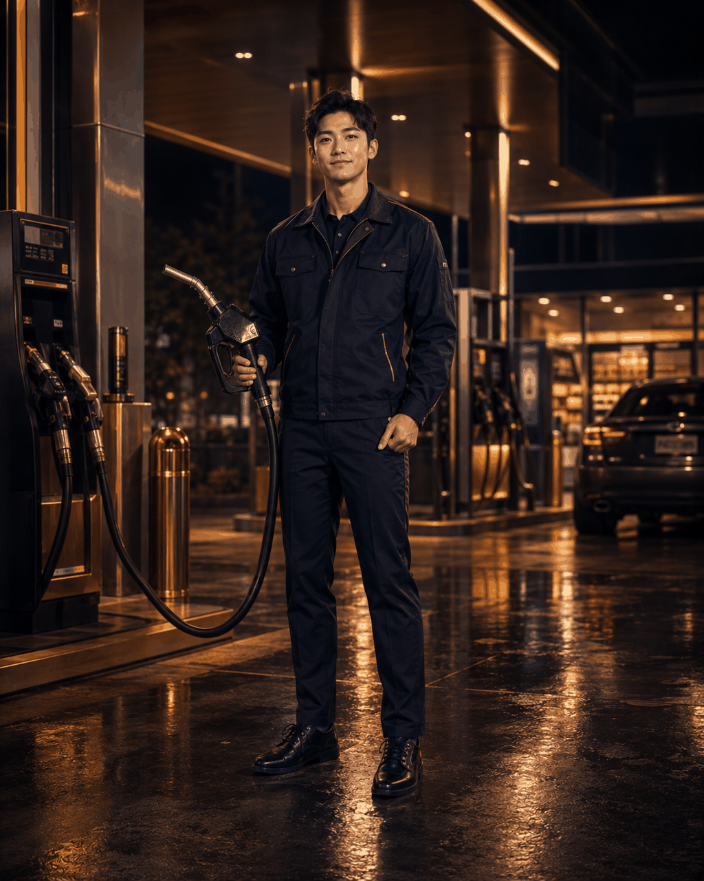 ภาพอาชีพพนักงานปั๊มน้ำมัน